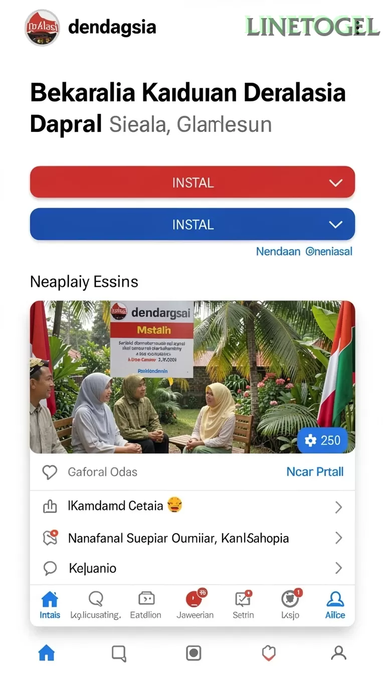Cuplikan layar KOPI77 — menu navigasi