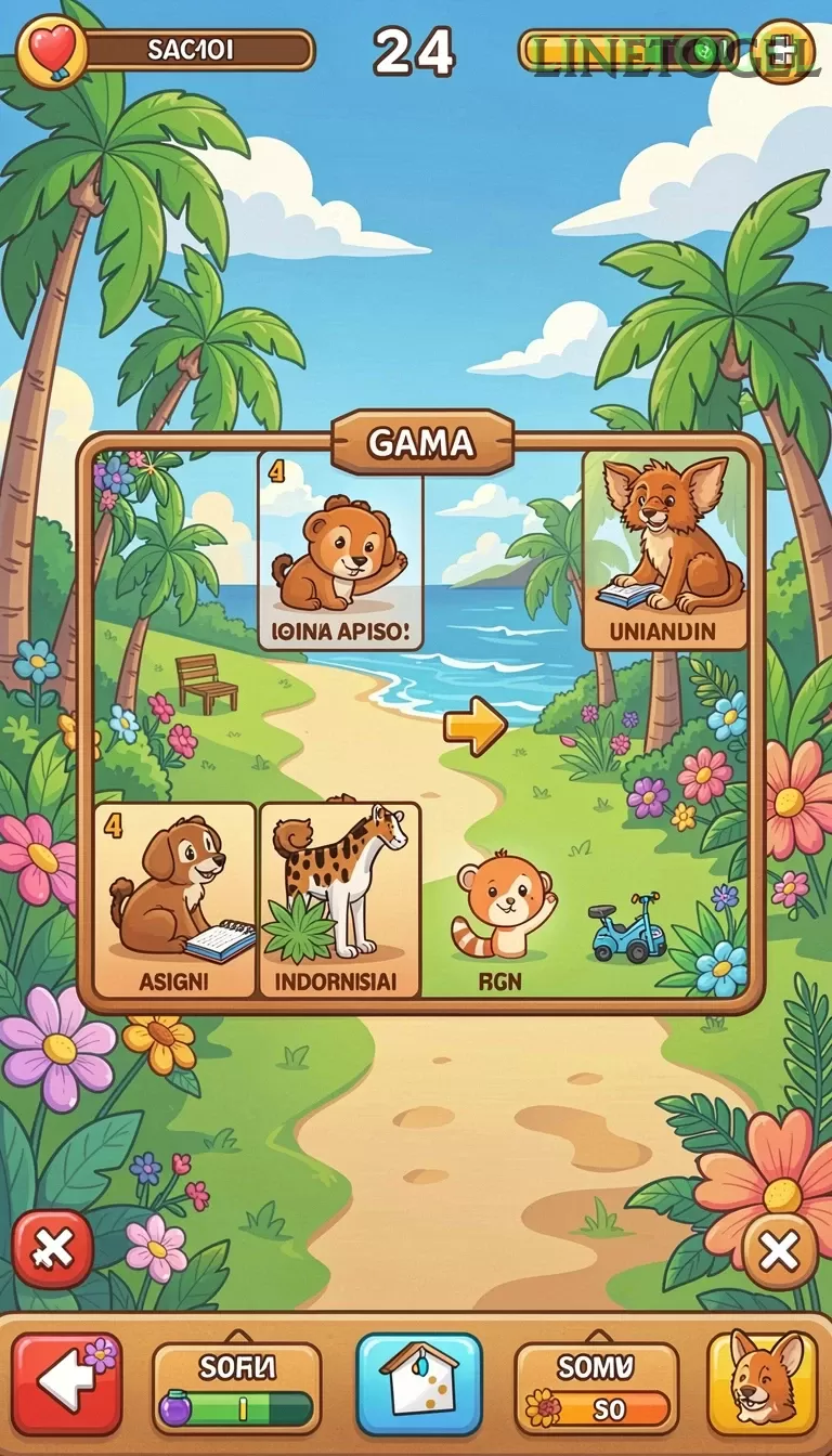 Cuplikan layar IOSBET — menu navigasi