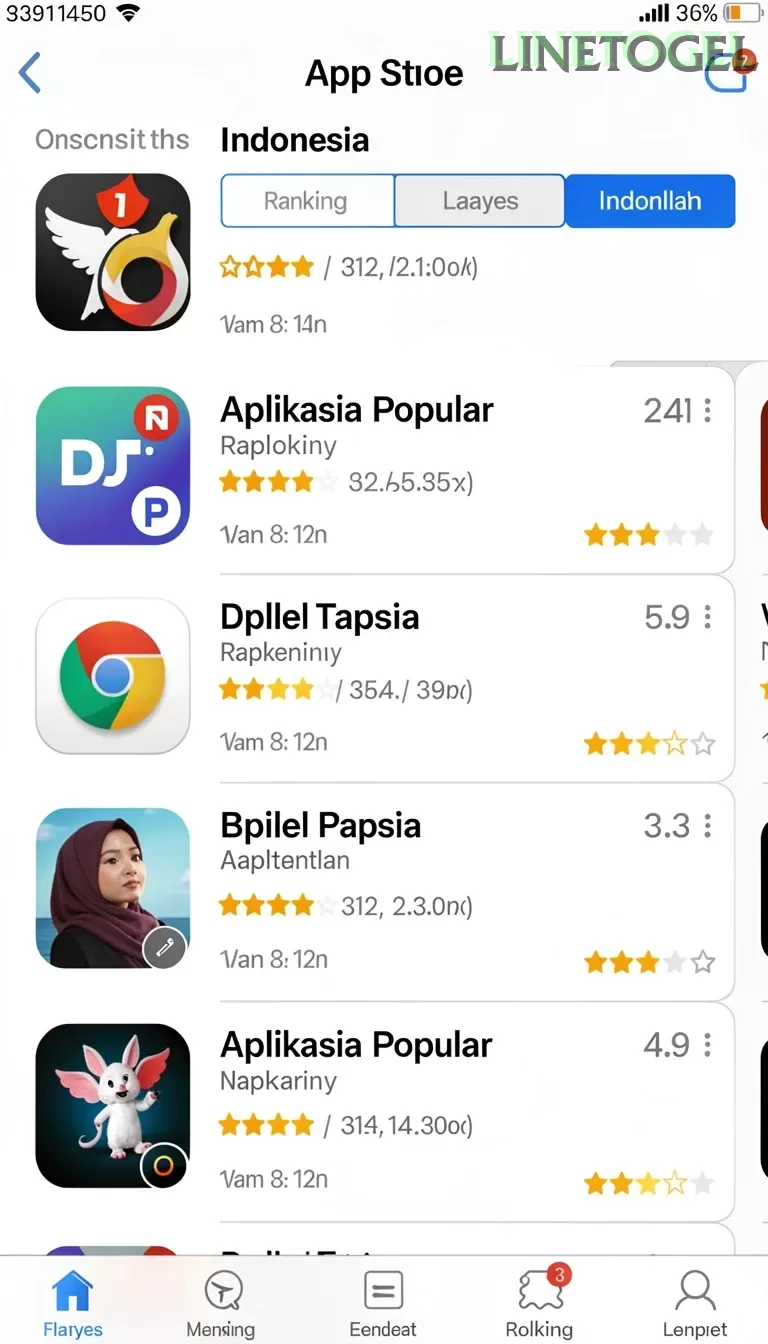 Cuplikan layar RIP3 — halaman utama