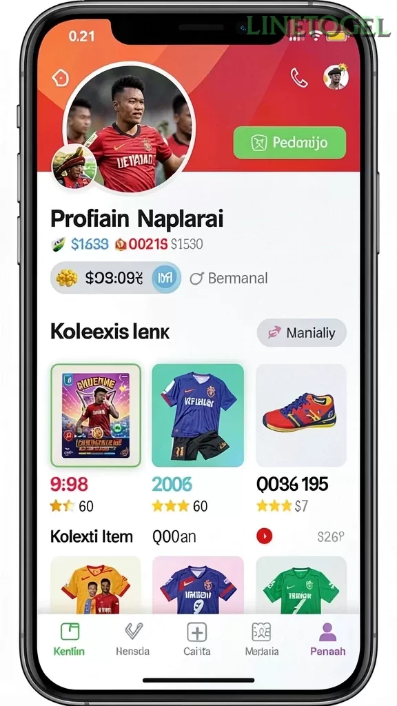 Cuplikan layar IOSBET — aktivitas